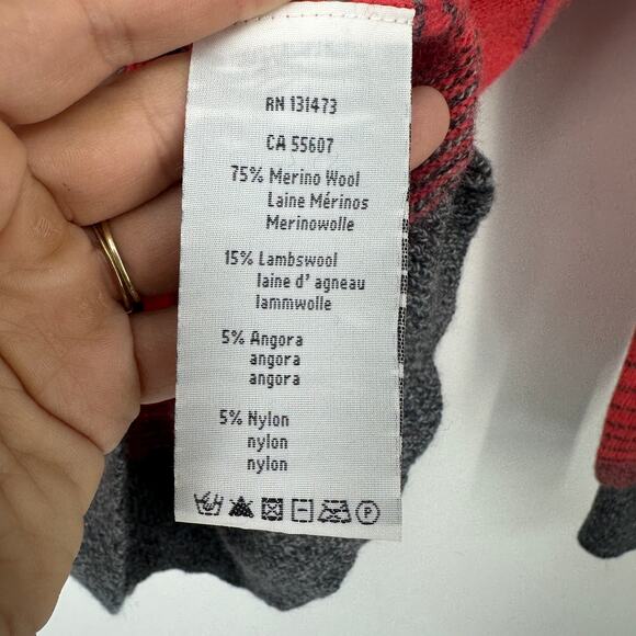 Neve sweater size small colorful merino lambswool angora pullover ski snow - Picture 7 of 9